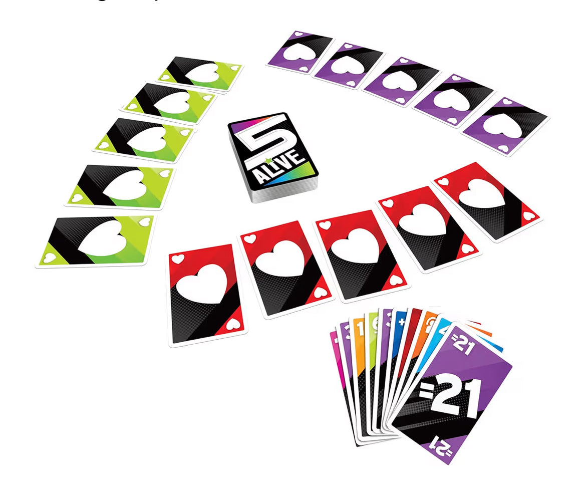 Hasbro Gaming 5 Alive Card Game Fast-Paced for Kids and Families