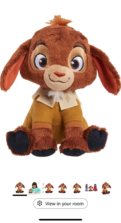 Disney Wish 5" Talking Plush Valentino, Stuffed Animal, Goat, Super Soft Plush - Kids Toys