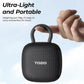 PE1 Mini Portable Bluetooth Speakers w/ Adjustable Carabiner IPX8 Waterproof, 32H Playtime - Black