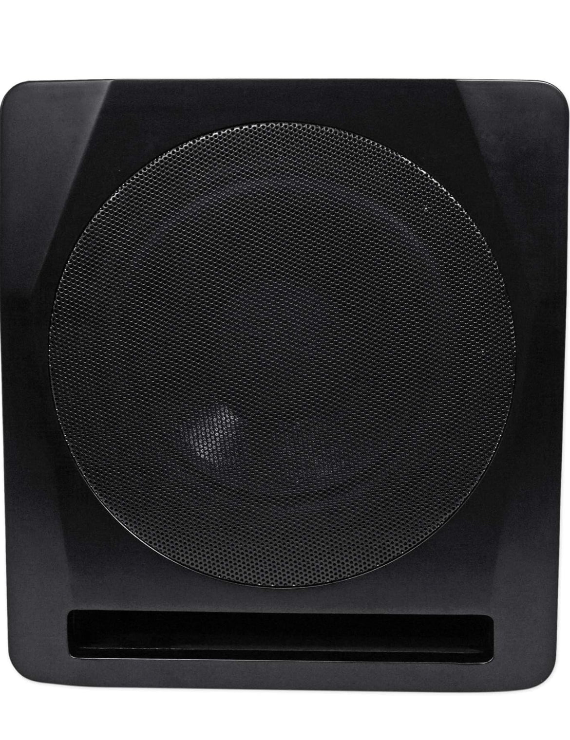 Rockville APM10B Active Studio Subwoofer in Black, 10"", 400W, MDF Wood, RCA/XLR/Optical, Front-Firing Port