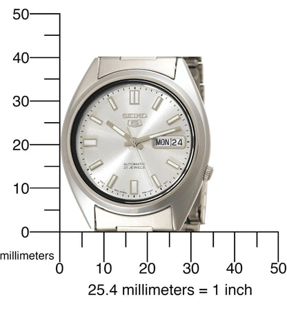 Seiko 5 Manshorlosie van vlekvrye staal