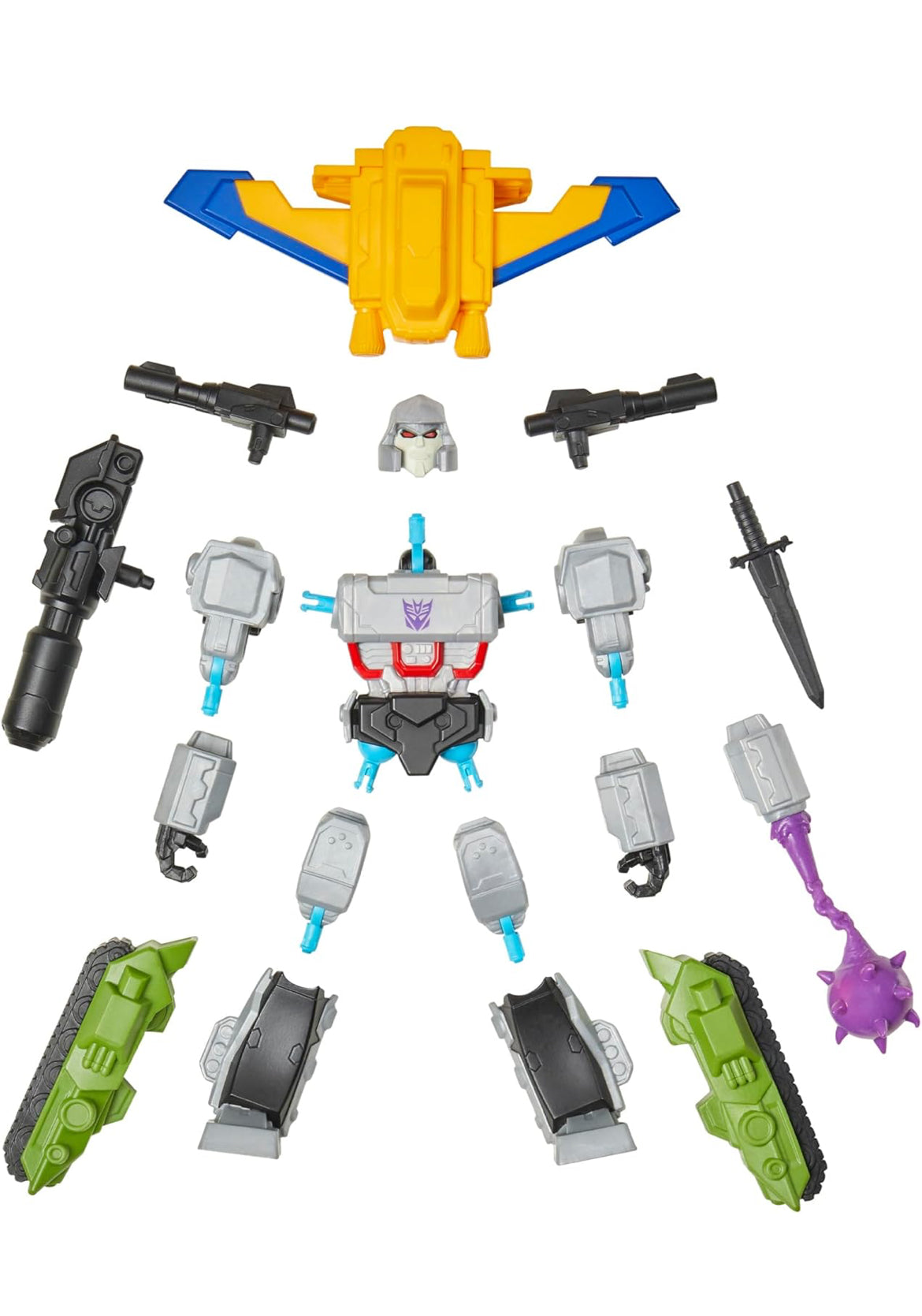Transformers MixMashers Megatron Custom Mix-and-Match Deluxe Action Figure & Accessories, 5-Inch-Scale Robot Toys for Kids, Ages 4+
