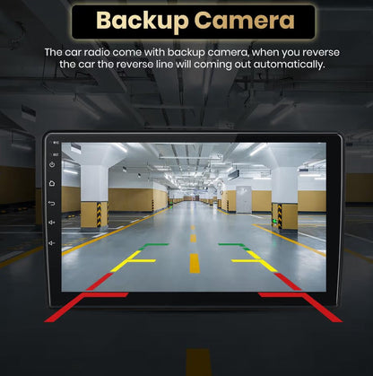 Double Din Smart Car Stereo | 64GB, 4-Core, CarPlay/Android Auto & HD Backup Camera