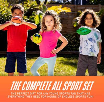 Nerf Mini Foam Sports Ball Set - 3 Pack
