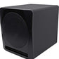 Rockville APM10B Active Studio Subwoofer in Black, 10"", 400W, MDF Wood, RCA/XLR/Optical, Front-Firing Port