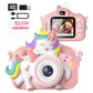 Kids Selfie Camera 20 MP HD 1080P IPS Screen Dual Digital Toy w/ 32Gb Card - (White/Pink)