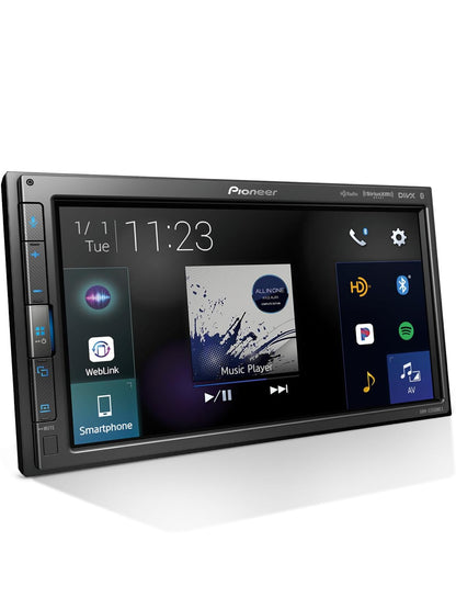 Pioneer DMH-C2550NEX 6.8" Capacitive Touchscreen Modular Chassis Car Stereo
Digital Multimedia Receiver, Wired CarPlay & Android Auto, Amazon Alexa, Bluetooth, Backup Cam, Short Chassis, Hi-Volt RCA