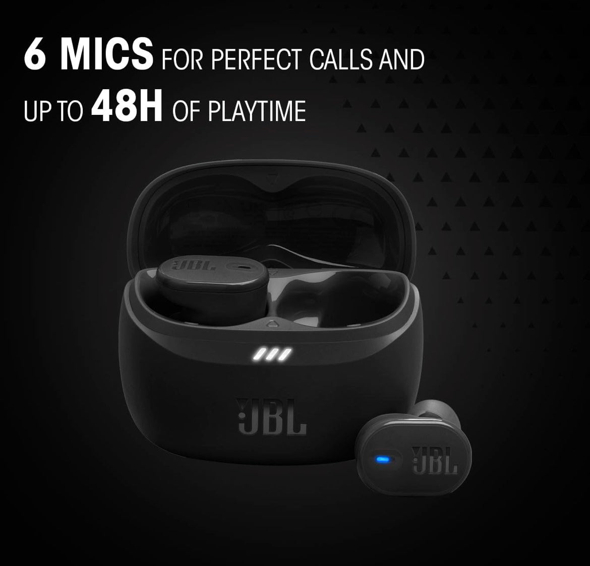 JBL Tune Buds 2 - True Wireless Noise Cancelling Earbuds Spatial Sound and Smart Ambient Technology P54 Dust & Water Resistant (Black)