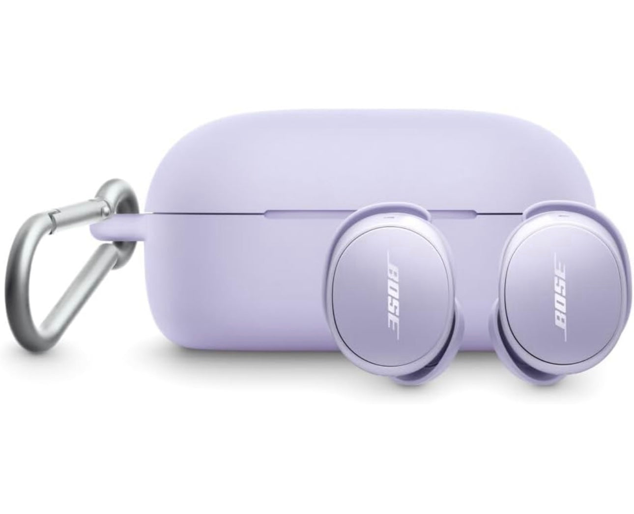Bose QuietComfort Earbuds Silicone Case Cover, Protective Silicone - Chilled Lilac