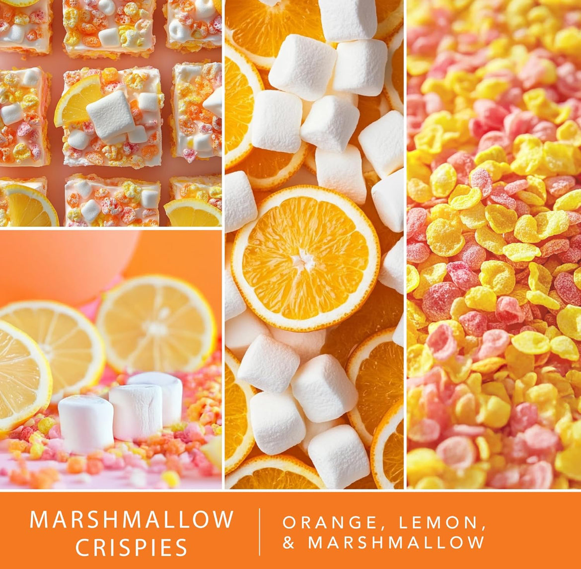 Scentsationals Wax Melts, Wax Cubes Strong Scent - Marshmallow Crispies - Long Lasting Scented Wax Melts 10oz (Pack of 4)