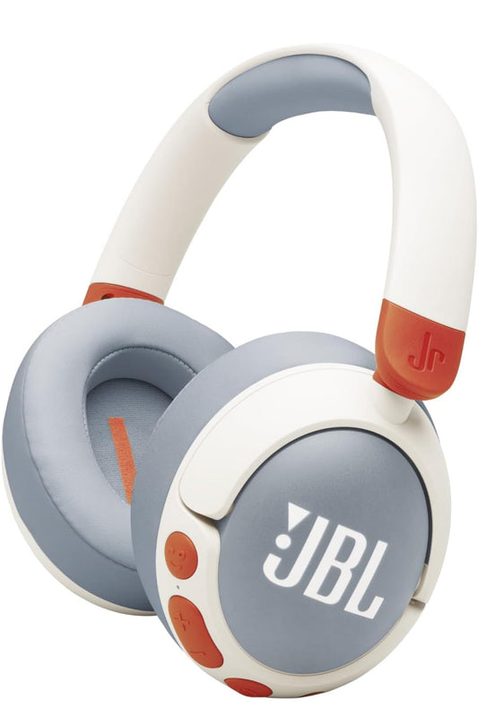 JBL Junior 470NC - Wireless Over-Ear Noise Cancelling Kids Headphones Safe Sound (<85dB), Fit for Kids, Parental Control with Customizable Volume & Playtime and 50Hr Battery Life (White)