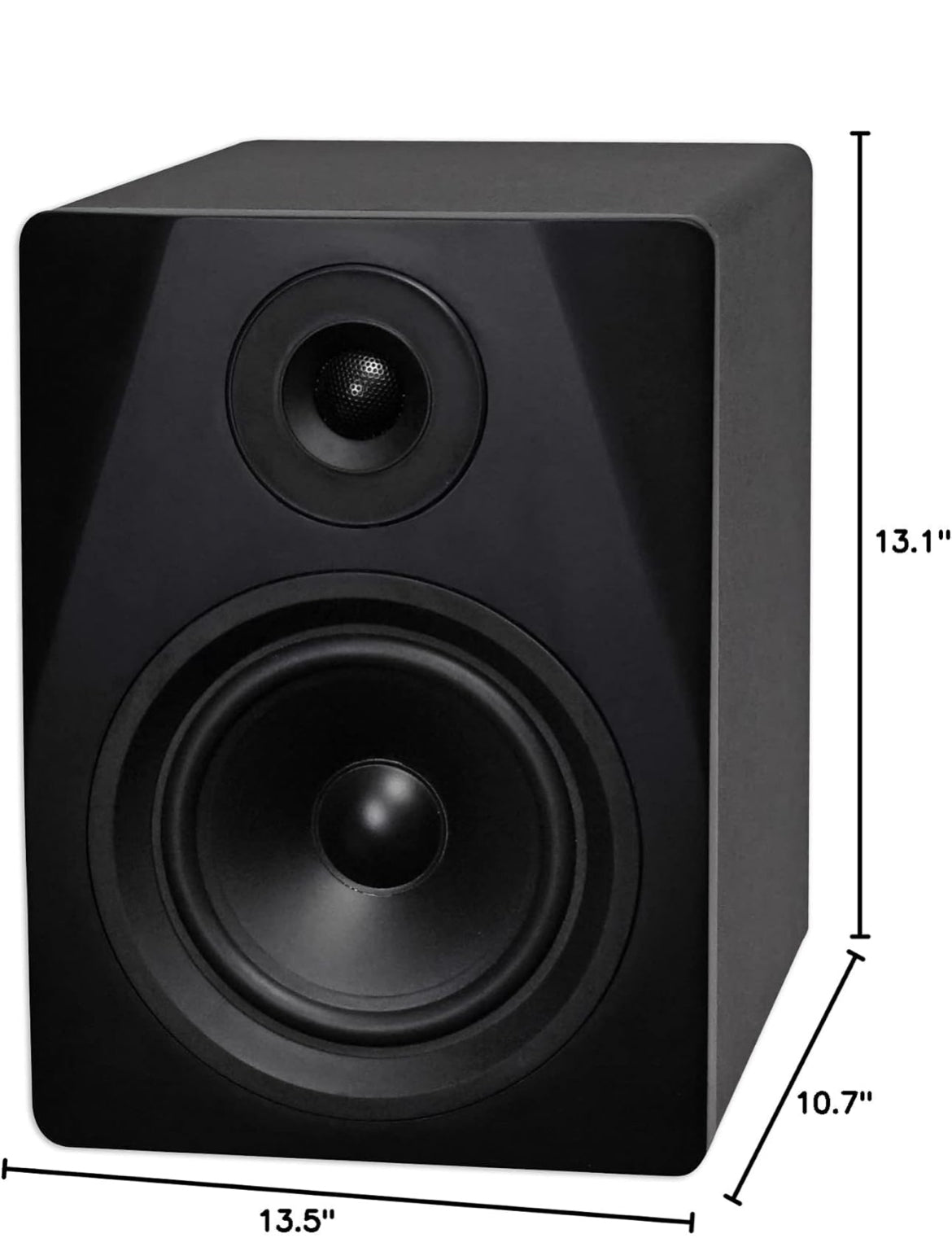 Rockville 2 DPM5B Dual Powered 5.25" 300w Active Recording Studio Monitors+Pads