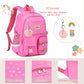 Backpack for girls Laptop Backpacks 15.6 Inch College Cute Bookbag Anti Theft Primary Elementary School Bag Casual Daypack for Teens Girls Women Students （Rose