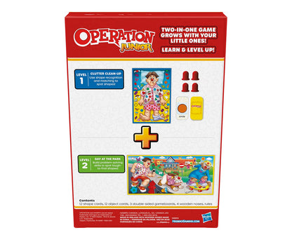 Hasbro Gaming Operation Junior Board Game | Operation Game for Younger Kids | Ages 3 and Up | 2 to 4 Players | Preschool Games | Fun Games for Preschoolers