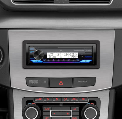 JVC KD-X38MBS Motor- en Mariene Digitale Media-ontvanger met Bluetooth, USB, SiriusXM-gereed, Versoenbaar met Amazon Alexa, Konformeelbedekte PCB