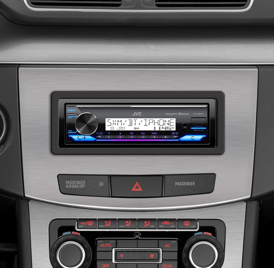 JVC KD-X38MBS Motor- en Mariene Digitale Media-ontvanger met Bluetooth, USB, SiriusXM-gereed, Versoenbaar met Amazon Alexa, Konformeelbedekte PCB