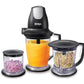 Ninja QB1004 Blender/Food Processor with 450-Watt Base, 48oz Pitcher, 16oz Chopper Bowl, and 40oz Processor Bowl - Black