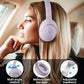 Hybrid Active Noise Cancelling Headphones, Wireless Over Ear Bluetooth, 40H Playtime, Hi-Res Audio Custom EQ, Comfort Fit Ear Cups (Purple)