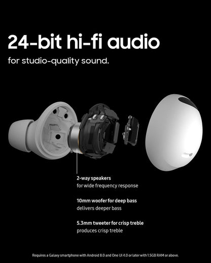 SAMSUNG Galaxy Buds 2 Pro Ware Draadlose Bluetooth-oordopjes m/ Geraasonderdrukking, Gemaklike Oorpasklaarheid, HD Stem, Gespreksmodus, IPX7 Waterbestand, Grafiet (Opgedateer)