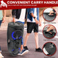 Portable Bluetooth PA Speaker System - 1000W Indoor/Outdoor Bluetooth Speaker PA System w/TWS, Recorder, Microphone in, Party Lights, USB SD Card Reader, FM Radio, Rolling Wheels PPHP82LB,Black