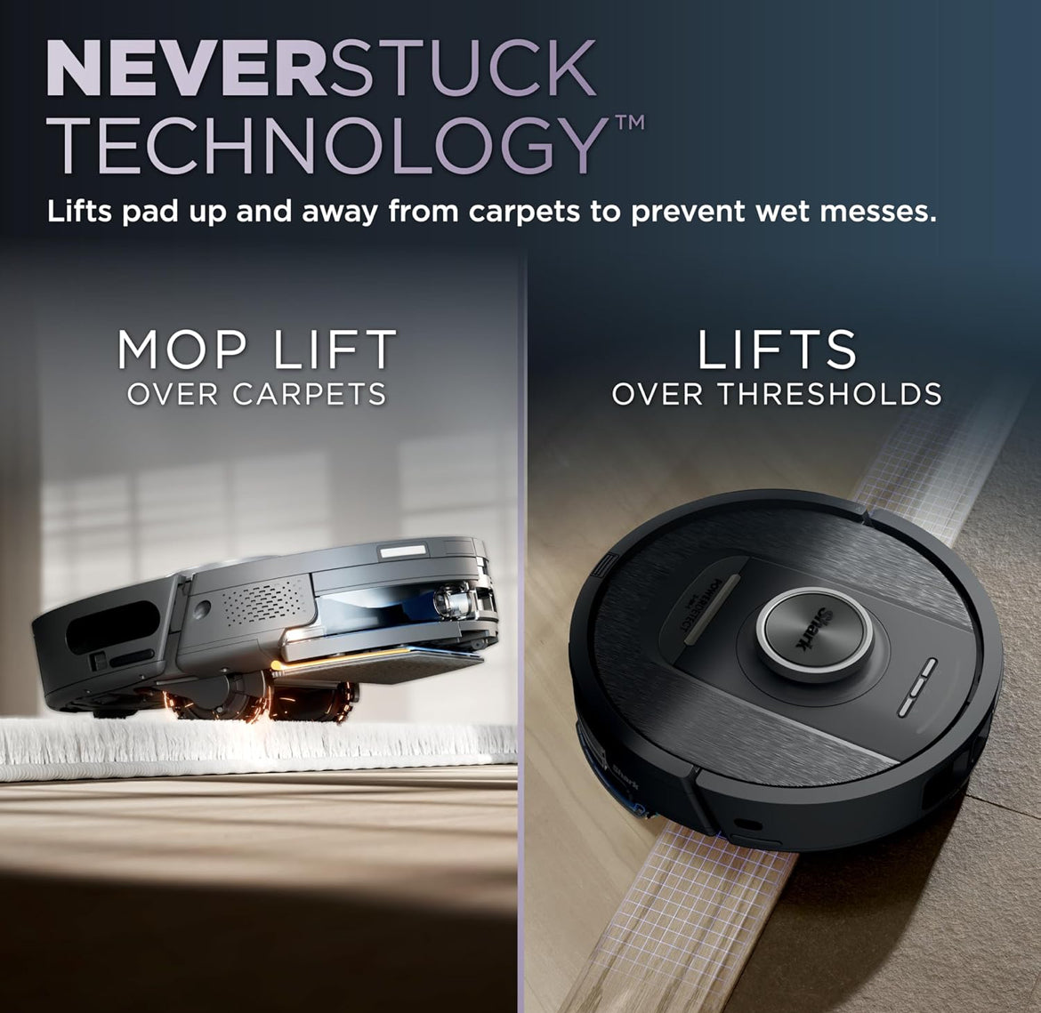 Shark Robot Vacuum & Mop Combo, PowerDetect NeverTouch, Self-Emptying & Self-Refilling