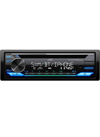 JVC KD-T920BTS-motorstereo met Bluetooth, USB-voorkant, AUX, Amazon Alexa, gereed vir SiriusXM-radio, hoëkragversterker