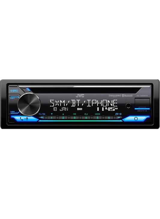 JVC KD-T920BTS-motorstereo met Bluetooth, USB-voorkant, AUX, Amazon Alexa, gereed vir SiriusXM-radio, hoëkragversterker