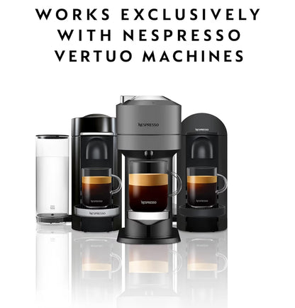 Nespresso Kapsules Vertuo, Dubbele Espresso Chiaro, Medium Roes Espresso Koffie, Brousels 80ml. - 30 Kapsules Koffie