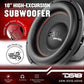 DS18 GEN-XX10.4DHE 10" High Excursion Car Subwoofer 1000 Watts Max Dual Voice Coil  (1 PC)