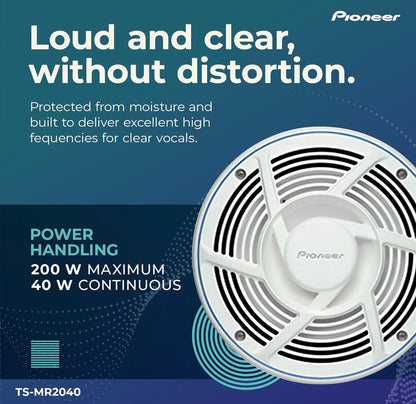 Pioneer TS-MR2040 8 Duim Mariene Luidsprekers - PAAR