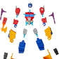 Transformers MixMashers Optimus Prime Custom Mix-and-Match Deluxe Action Figure & Accessories, 5-Inch (12 cm) Robot Toys for Kids, Ages 4+