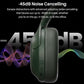HT3 Hybrid Noise Cancelling Headphones, 90H Battery Life Over Ear Bluetooth 6.0 Foldable Headset, AI Voice Assistant - Green