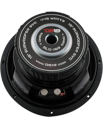 DS18 SLC10S Motorvoertuig Subwoofer Oudioluidspreker - 10" Enkelstemspoel 4 Ohm Impedansie, 440W MAKS Krag Klankstelsel