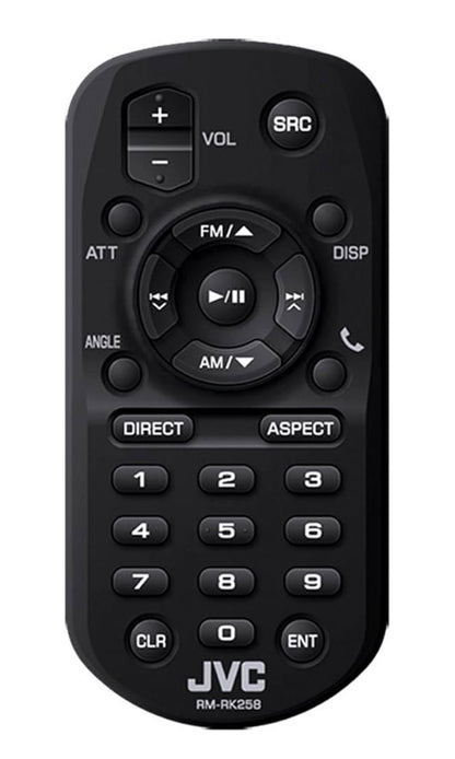 JVC RM-RK258 Koordlose Afstandbeheer vir Geselekteerde JVC Multimedia-ontvangers, Swart