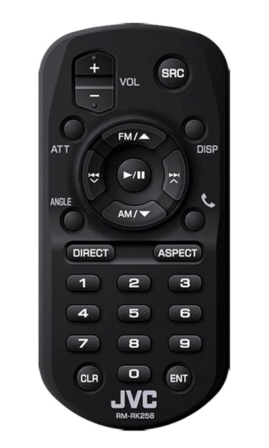 JVC RM-RK258 Koordlose Afstandbeheer vir Geselekteerde JVC Multimedia-ontvangers, Swart
