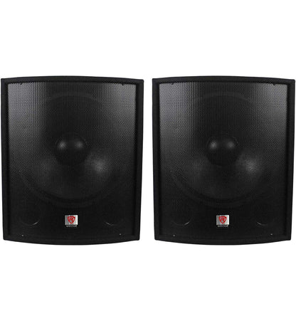 Rockville (2) Nuwe SBG1188 18" 2000 Watt Passiewe Pro DJ Subwoofers