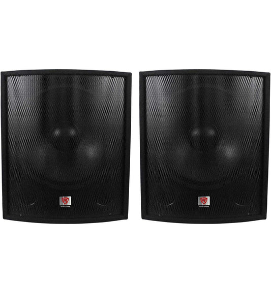Rockville (2) Nuwe SBG1188 18" 2000 Watt Passiewe Pro DJ Subwoofers