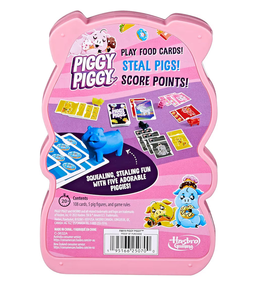 Hasbro Gaming Piggy Piggy Card Game - Family Games for Kids - Teens, and Adults - 2 to 6 Players