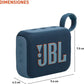 JBL Go 4 - Ultra-Portable, Waterproof and Dustproof Bluetooth Speaker, Big Pro Sound with Punchy bass, 7-Hour Built-in Battery, Made in Part with Recycled Materials (Blue)