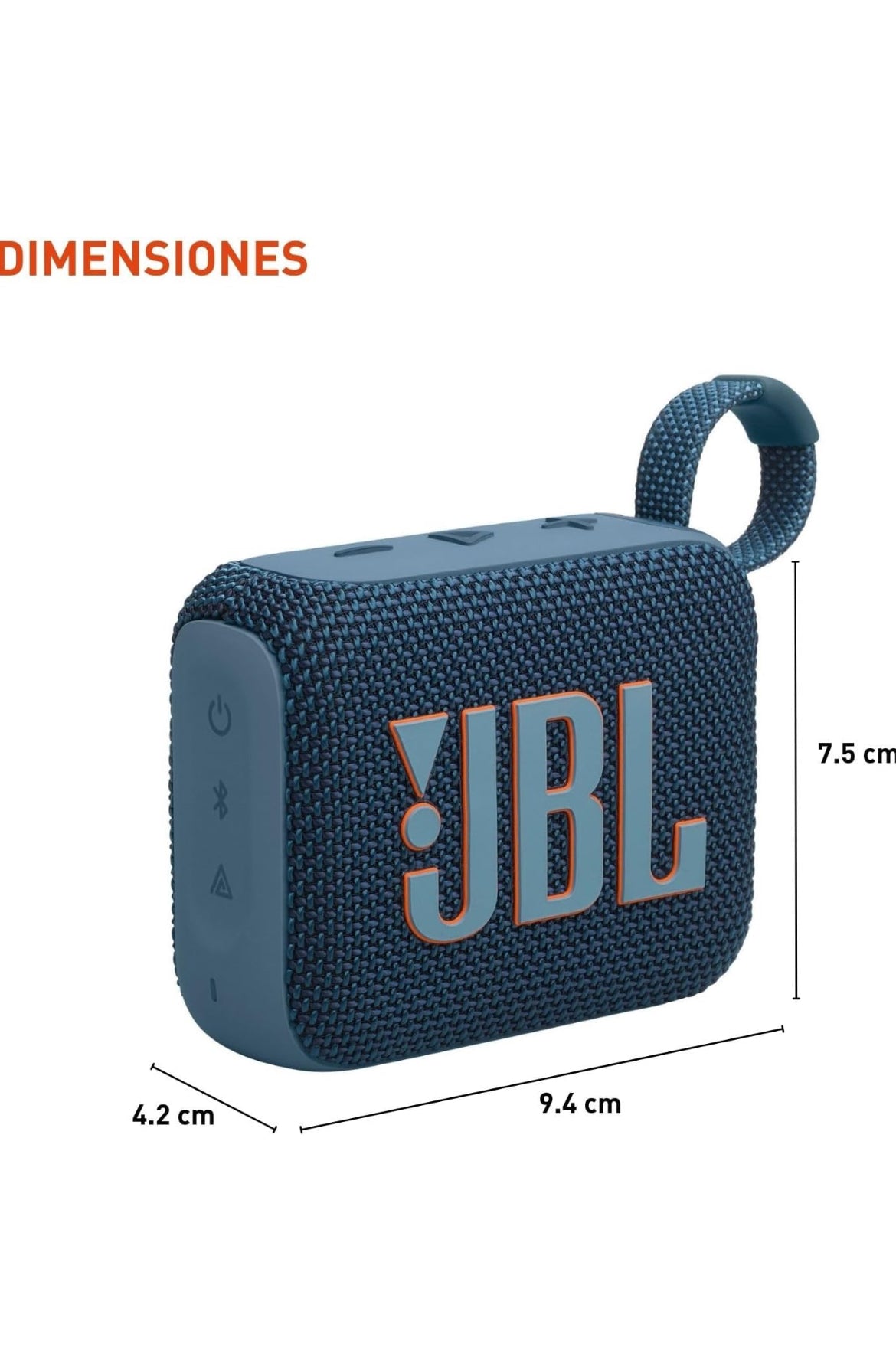 JBL Go 4 - Ultra-Portable, Waterproof and Dustproof Bluetooth Speaker, Big Pro Sound with Punchy bass, 7-Hour Built-in Battery, Made in Part with Recycled Materials (Blue)