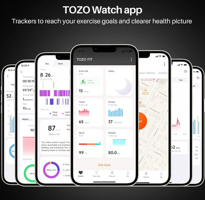 S2 1.69" Smart Watch Alexa Built-in Fitness Tracker w/ Heart Rate and Blood Oxygen Monitor, Sleep Monitor Waterproof
