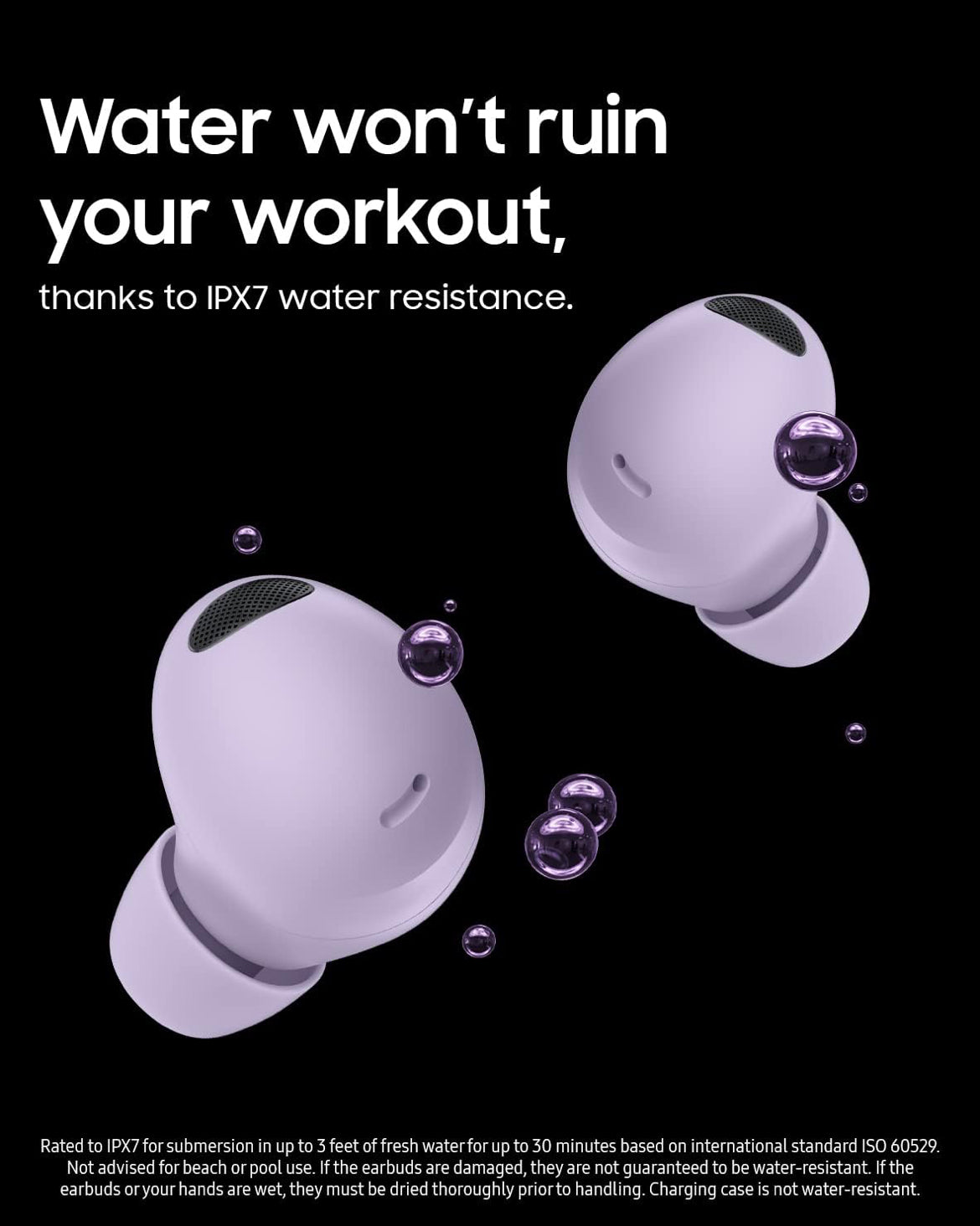 SAMSUNG Galaxy Buds 2 Pro Ware Draadlose Bluetooth-oordopjes m/ Geraasonderdrukking, Gemaklike Oorpasklaarheid, HD Stem, Gespreksmodus, IPX7 Waterbestand, Grafiet (Opgedateer)