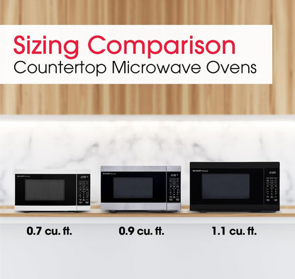 Sharp SMC0760KW 0.7 cu. ft. 700W White Countertop Microwave Oven
700 Watt, Removable 10" Carousel Turntable