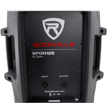 BONDEL (2) Rockville SPGN128 12" 8-Ohm Passiewe 2400w DJ PA Luidsprekers VERPAK