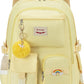 Backpack for girls Laptop Backpacks 15.6 Inch College Cute Bookbag Anti Theft Primary Elementary School Bag Casual Daypack for Teens Girls Women Students （Yellow