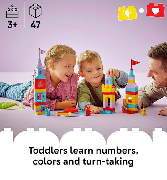 LEGO DUPLO Hopsy’s Castle Game Building Toy for Pretend Play - Learning & Education Play Set