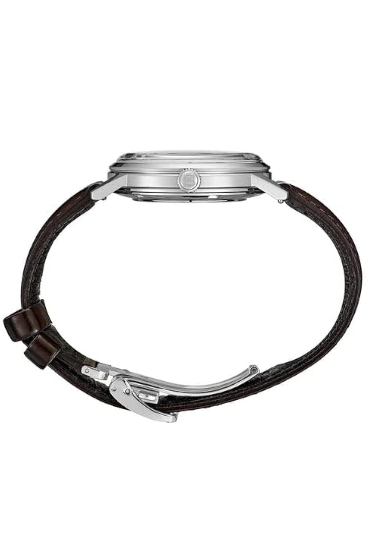 SEIKO Outomatiese Horlosie vir Mans - Presage Versameling - Grys/Bruin Plaat met Datumkalender, Vlekvrye Staal - Waterbestand 50M