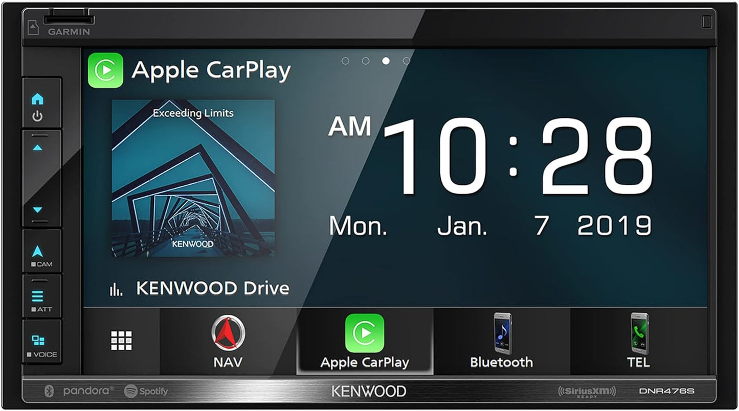 KENWOOD 6.8" Car Stereo, Garmin NAV Built in, Inrix Traffic Service, CarPlay and Android Auto, Bluetooth, (Does Not Play DVD's)
