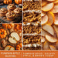 Scentsationals Fall Wax Melts Long Lasting, Strong Scent Melts - Pumpkin Spice W/ Apple Muffins, Marshmallow, and Caramel (PACK OF 4)