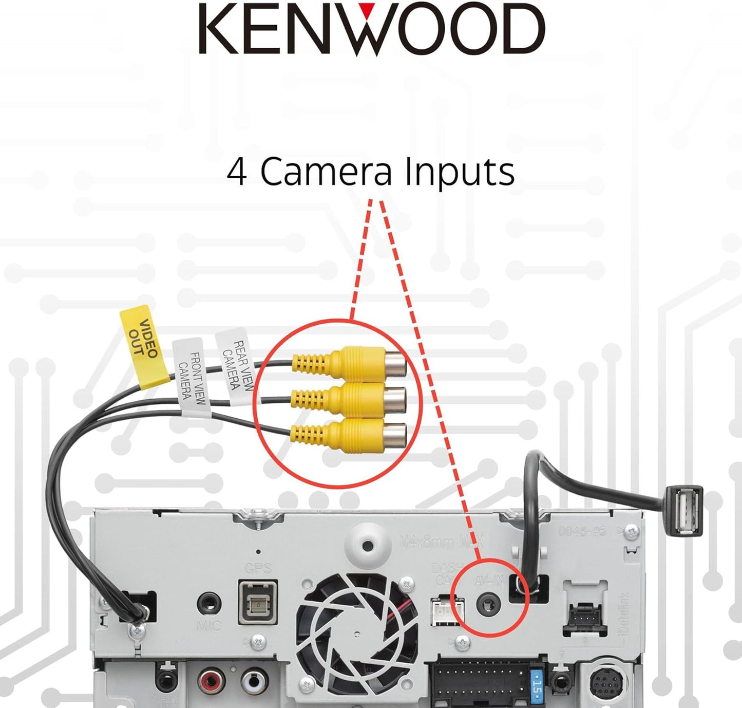 KENWOOD 6.8" Car Stereo, Garmin NAV Built in, Inrix Traffic Service, CarPlay and Android Auto, Bluetooth, (Does Not Play DVD's)